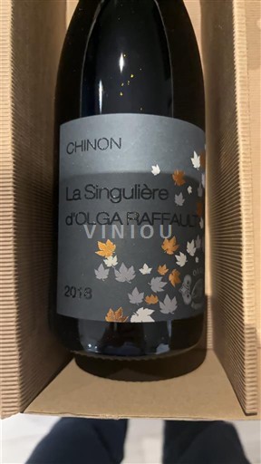 Thung lũng sông Loire Chinon Olga Raffault La Singulière 2018