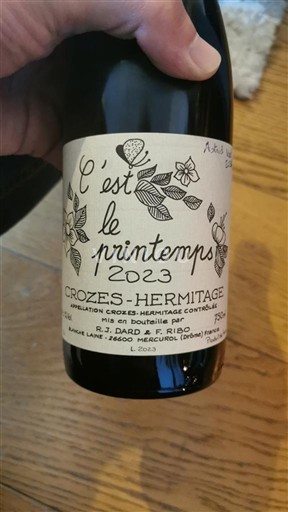 Rhône-dalen Crozes-Hermitage Domaine Dard & Ribo C'est le Printemps 2023