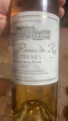 Bordeaux Sauternes Château Pineau Du Rey 2018