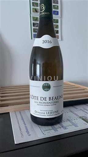 Burgundsko Côte-de-Beaune Domaine Lejeune Les Monsnières 2016