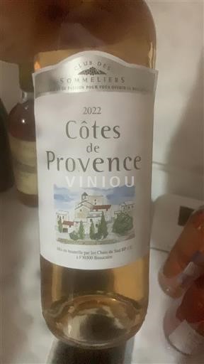 Provence Côtes de Provence Clubs Des Sommeliers 2022