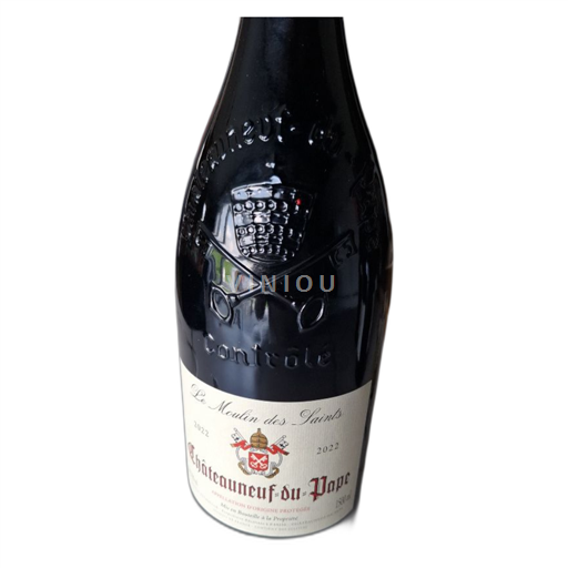 Vin Rouge sec Le Moulin des Saints 2022 France Vallée du Rhône Châteauneuf-du-pape AOC