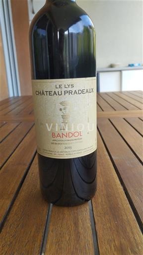 Provenza Bandol Château Pradeaux Le Lys 2015
