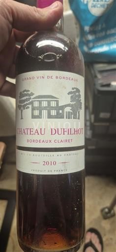 Bordeaux Bordeaux Clairet Château Dufilhot 2010