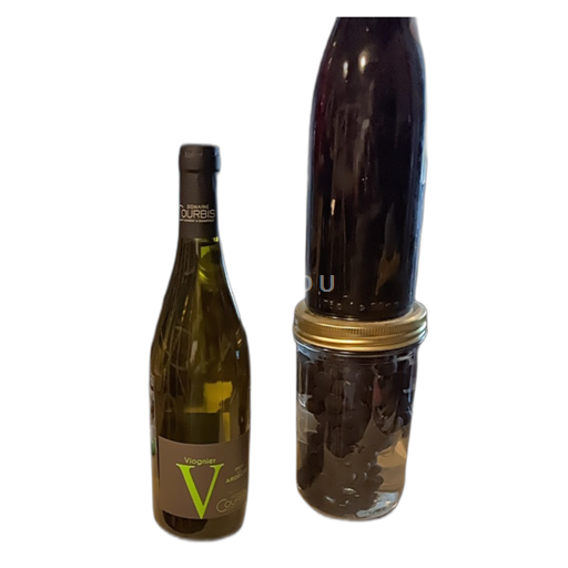 Vin Blanc sec Viognier COURBIS 2023 France Alpes et pays Rhodaniens Ardèche IGP