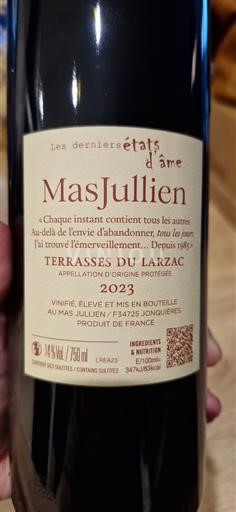 Languedoc Terrasses-du-Larzac Mas Jullien Les derniers états d'âme 2023