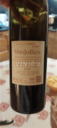 Languedoc Terrasses del Larzac Mas Jullien Les derniers états d'âme 2023