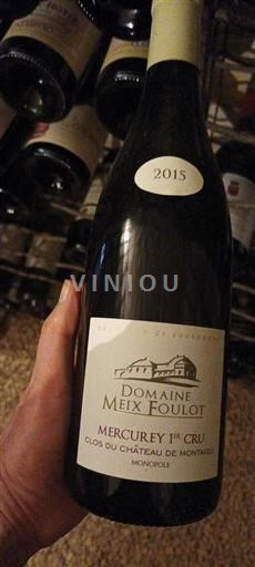 Burgundsko Mercurey Premier Cru Domaine Meix Foulot Clos du Château de Montaigu 2015