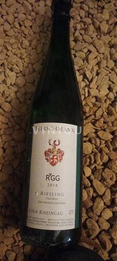 Rheingau Ospecificerad Hirschmann Riesling Trocken Oestricher Lenchen 2018