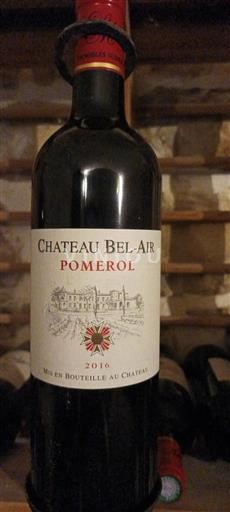 Bordeaux Pomerol Château Belair 2016