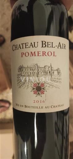 Bordeaux Pomerol Château Belair 2016