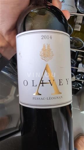 Bordeaux Pessac-Léognan Grand Cru Château Olivier 2014