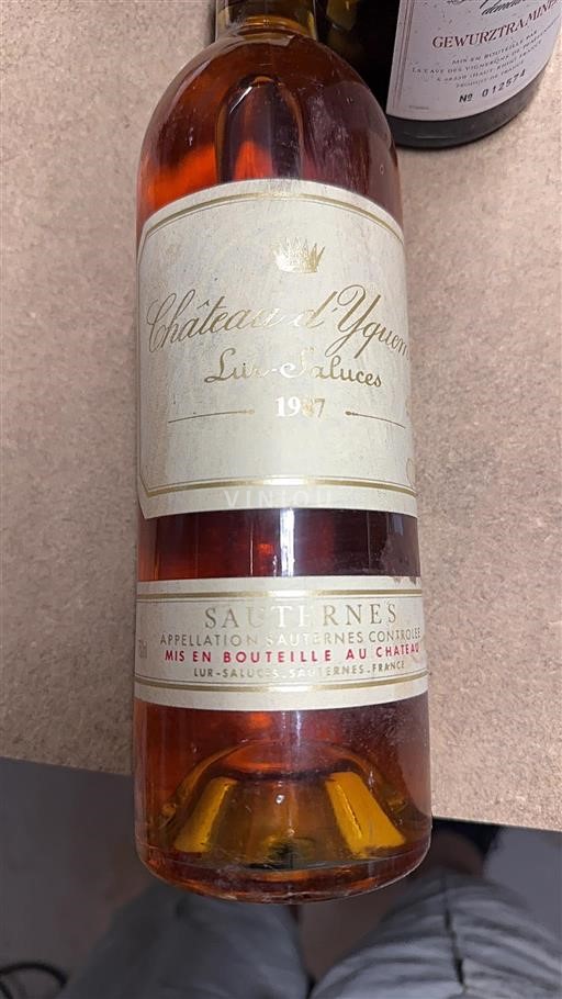 Bordeaux Sauternes Château Yquem 1987