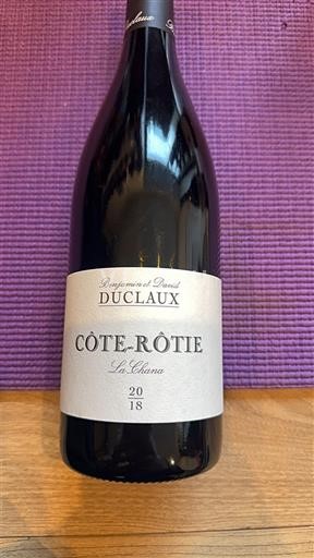 Rhônevallei Côte-rôtie Duclaux La Chana 2018