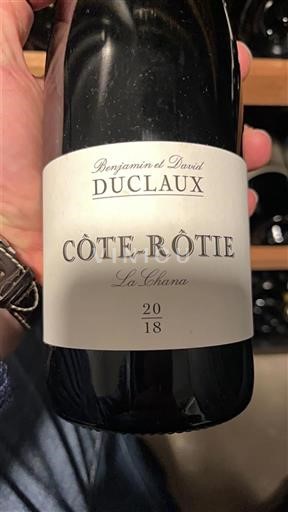 Valle del Ródano Côte-rôtie Duclaux La Chana 2018