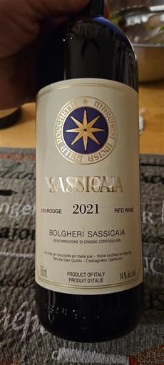 Toscana No especificado Tenuta San Guido Sassicaia 2021