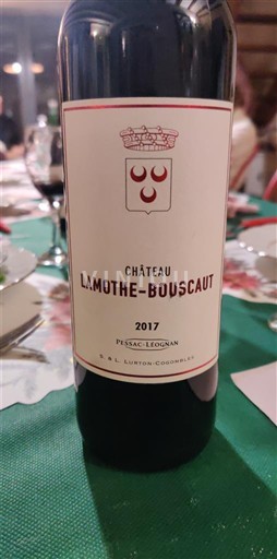 Bordeaux Pessac-Léognan Château Lamothebouscaut 2017