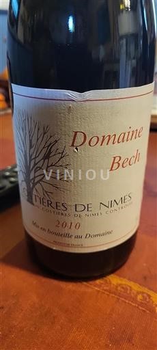 Rhône-dalen Costières-de-nîmes Domaine Bech 2010