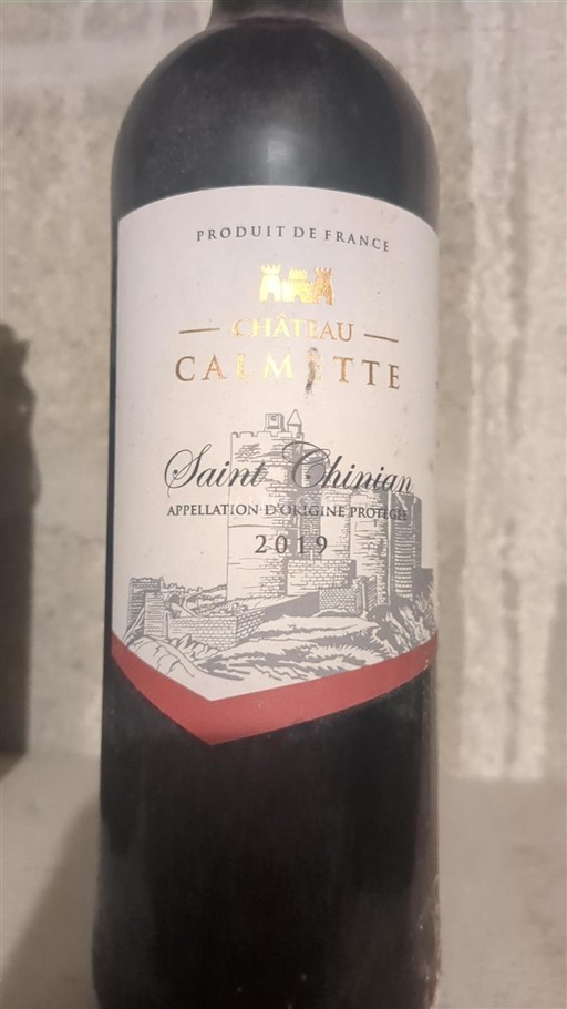 Wines Rouge sec Château Calmette 2019 France Languedoc Saint-Chinian AOC