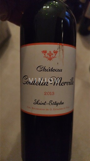 Bordeaux Saint-Estèphe Coutelinmerville 2013