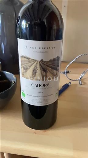 Vin Rouge sec Prestige Château Cantelauze 2018 France Sud-Ouest Cahors AOC