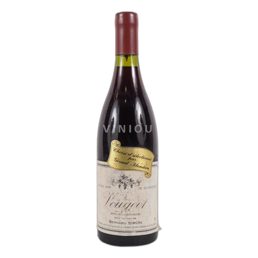 Bourgogne Vougeot Grand Cru Domaine Bernard Simon 2000