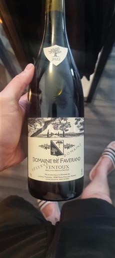 Thung lũng Rhône Ventoux Domaine Faverand Réserve 2022
