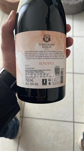 Languedoc och Roussillon Côtes catalanes Torredemer Mangin Sinopia 2024