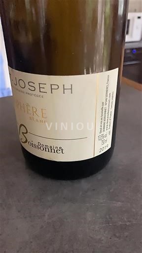 Rona dolina Saint-Joseph Domaine Boissonnet Sphère Blanc 2019