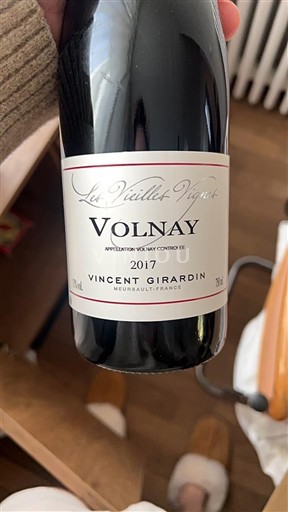Bourgogne Volnay Vincent Girardin Les Vieilles Vignes 2017