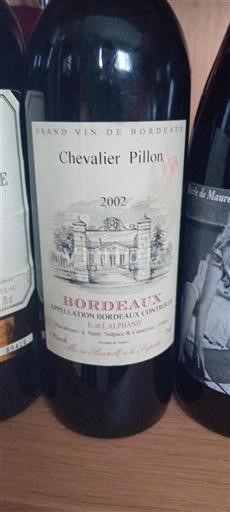 Bordeaux Chevalier Pillon 2002
