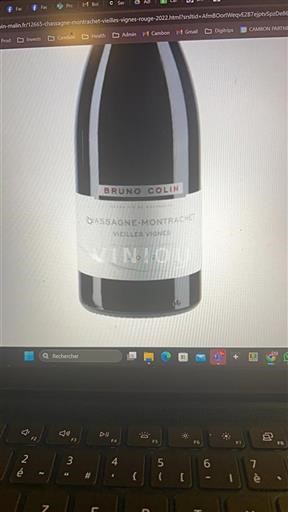 Burgundi Chassagne-Montrachet Domaine Bruno Colin Vieilles Vignes 2022