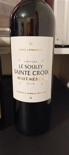 Bordeaux Haut-Médoc Château Le Souley Sainte Croix Expression 2018