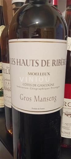 Sudoeste Côtes de Gascogne Les Hauts De Ribère Gros Manseng Sin añada