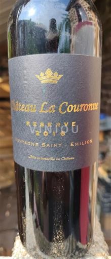 Bordeaux Montagne-saint-émilion Château La Couronne Réserve 2016