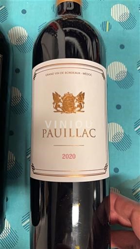 Bordeaux Pauillac Château Pichon Longueville 2020