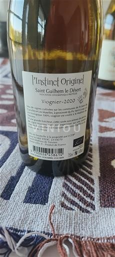 Languedoc y Rosellón Saint-Guilhem-le-Désert L'instinct Originel Viognier 2020