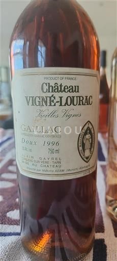 Vin Rouge sec Vieilles Vignes Vigné-Lourac 1996 France Sud-Ouest Gaillac AOC
