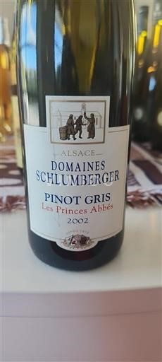 Alsace Schlumberger Les Princes Abbés 2002