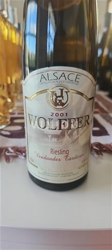 Alsace Wolffer Vendanges Tardives 2001