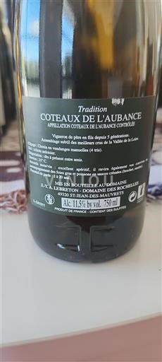 Údolí Loiry Coteaux-de-l'aubance Domaine Des Rochelles Tradition 2013