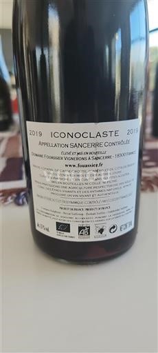 Thung lũng sông Loire Sancerre. Domaine Fouassier Iconoclaste 2019
