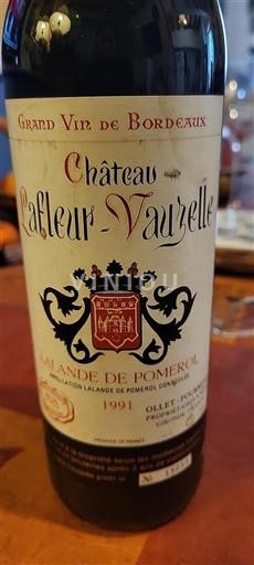 Bordeaux Lalande-de-Pomerol Château Lafleur Vauzelle 1991