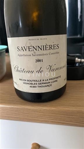 Loiredalen Savennières Château Varennes 2001