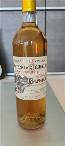Bordéus Sauternes Château Armajan Des Ormes 2013