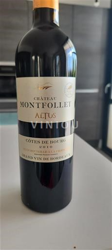 Bordeaux Côtes-de-bourg Château Montfollet Altus 2010