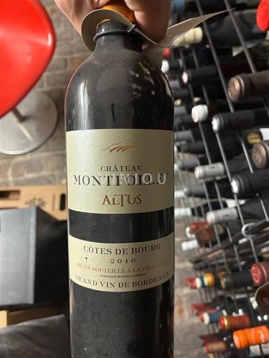 Bordeaux Côtes-de-bourg Château Montfollet Altus 2010