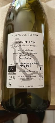 Languedoc og Roussillon Pays d'Oc Domaine Terres De Perdrix Wyss 2024