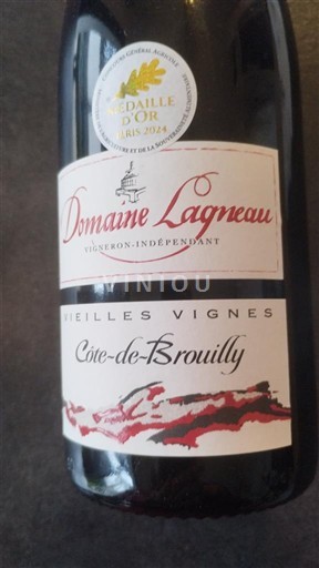 Beaujolais Côte-de-brouilly Domaine Lagneau Vieilles Vignes 2022