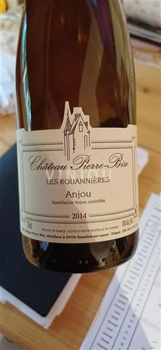 Dolina Loare Anjou Château Pierre Bise Les Rouannières 2014